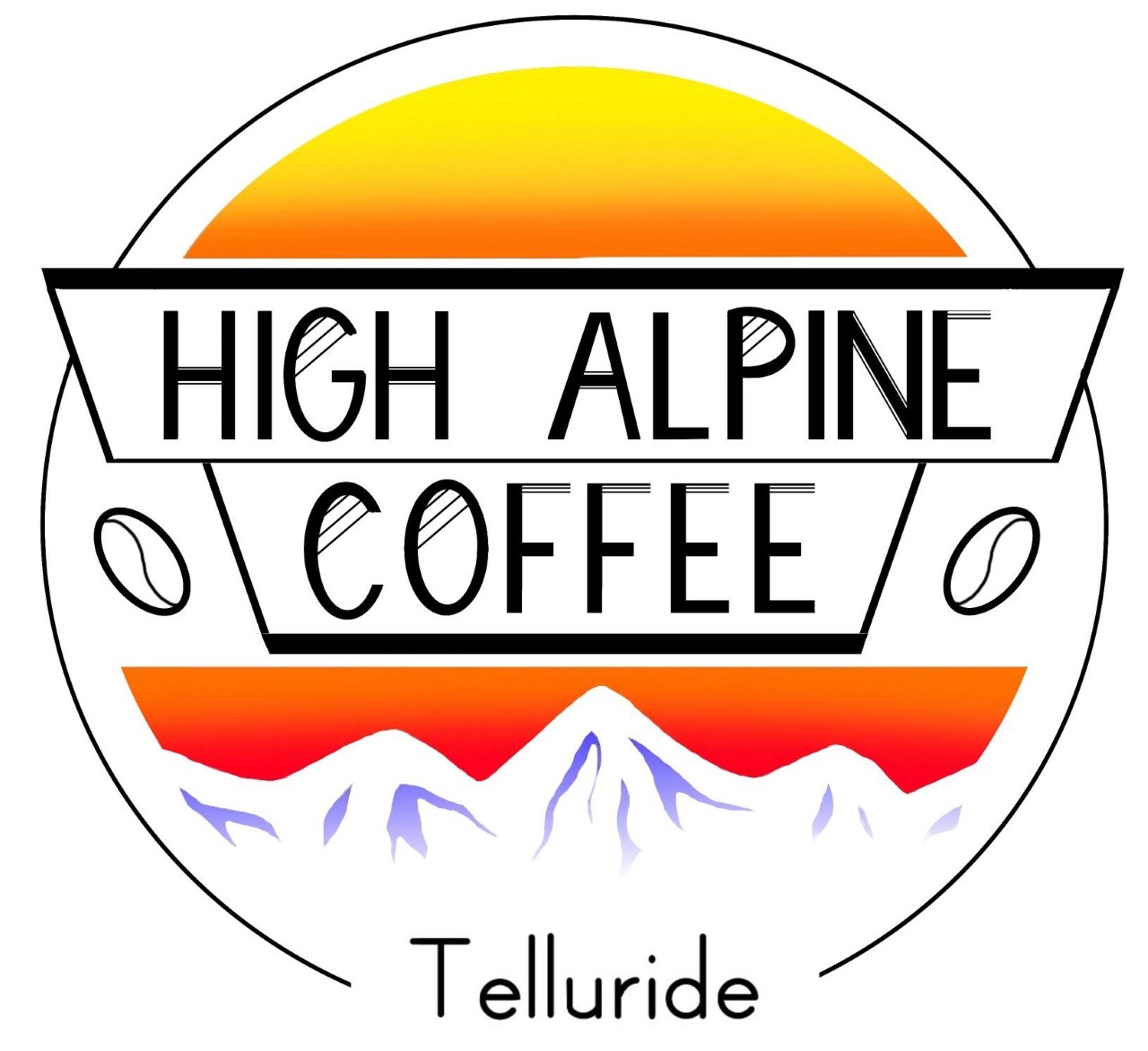 high alpine coffee logo